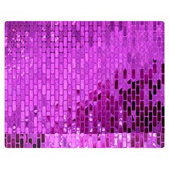 Purple Background Scrapbooking Paper Double Sided Flano Blanket (medium)  by Amaryn4rt