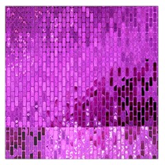 Purple Background Scrapbooking Paper Large Satin Scarf (square) by Amaryn4rt