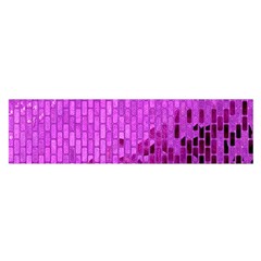 Purple Background Scrapbooking Paper Satin Scarf (oblong) by Amaryn4rt