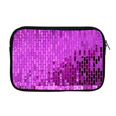 Purple Background Scrapbooking Paper Apple Macbook Pro 17  Zipper Case