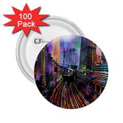 Downtown Chicago 2 25  Buttons (100 Pack) 