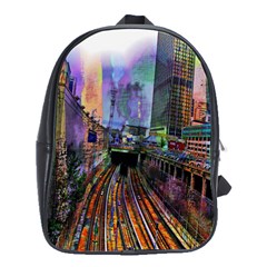 Downtown Chicago School Bags(large)  by Amaryn4rt