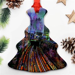 Downtown Chicago Christmas Tree Ornament (two Sides) by Amaryn4rt