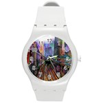 Downtown Chicago Round Plastic Sport Watch (M) Front