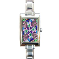 Wallpaper Created From Coloring Book Rectangle Italian Charm Watch by Amaryn4rt