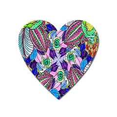 Wallpaper Created From Coloring Book Heart Magnet by Amaryn4rt