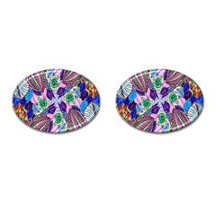 Wallpaper Created From Coloring Book Cufflinks (oval) by Amaryn4rt