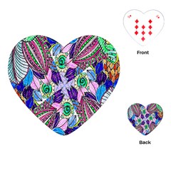 Wallpaper Created From Coloring Book Playing Cards (heart) 