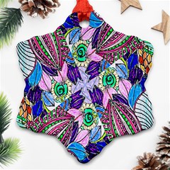 Wallpaper Created From Coloring Book Ornament (snowflake)