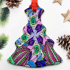 Wallpaper Created From Coloring Book Christmas Tree Ornament (two Sides)