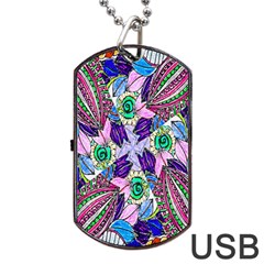 Wallpaper Created From Coloring Book Dog Tag Usb Flash (one Side) by Amaryn4rt