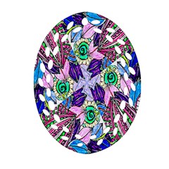 Wallpaper Created From Coloring Book Oval Filigree Ornament (two Sides) by Amaryn4rt