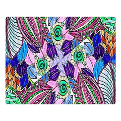 Wallpaper Created From Coloring Book Double Sided Flano Blanket (large) 