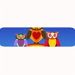 Owls Rainbow Animals Birds Nature Large Bar Mats by Amaryn4rt