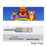 Owls Rainbow Animals Birds Nature Memory Card Reader (Stick)  Front