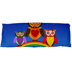 Owls Rainbow Animals Birds Nature Body Pillow Case Dakimakura (two Sides)