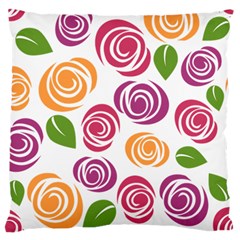 Colorful Seamless Floral Flowers Pattern Wallpaper Background Standard Flano Cushion Case (two Sides) by Amaryn4rt