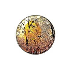 Summer Sun Set Fractal Forest Background Hat Clip Ball Marker by Amaryn4rt