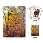 Summer Sun Set Fractal Forest Background Playing Card Back