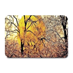 Summer Sun Set Fractal Forest Background Plate Mats by Amaryn4rt