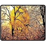 Summer Sun Set Fractal Forest Background Fleece Blanket (Medium)  60 x50  Blanket Front