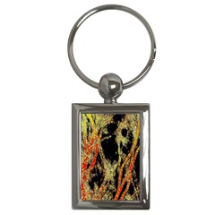 Artistic Effect Fractal Forest Background Key Chains (rectangle)  by Amaryn4rt