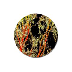 Artistic Effect Fractal Forest Background Magnet 3  (round) by Amaryn4rt