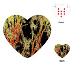 Artistic Effect Fractal Forest Background Playing Cards (Heart)  Front