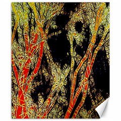 Artistic Effect Fractal Forest Background Canvas 8  X 10  by Amaryn4rt