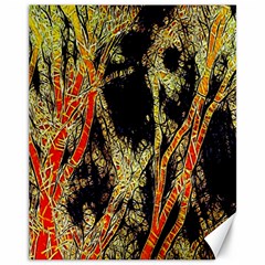 Artistic Effect Fractal Forest Background Canvas 11  X 14   by Amaryn4rt