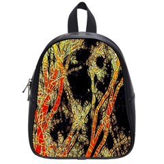 Artistic Effect Fractal Forest Background School Bags (small)  by Amaryn4rt