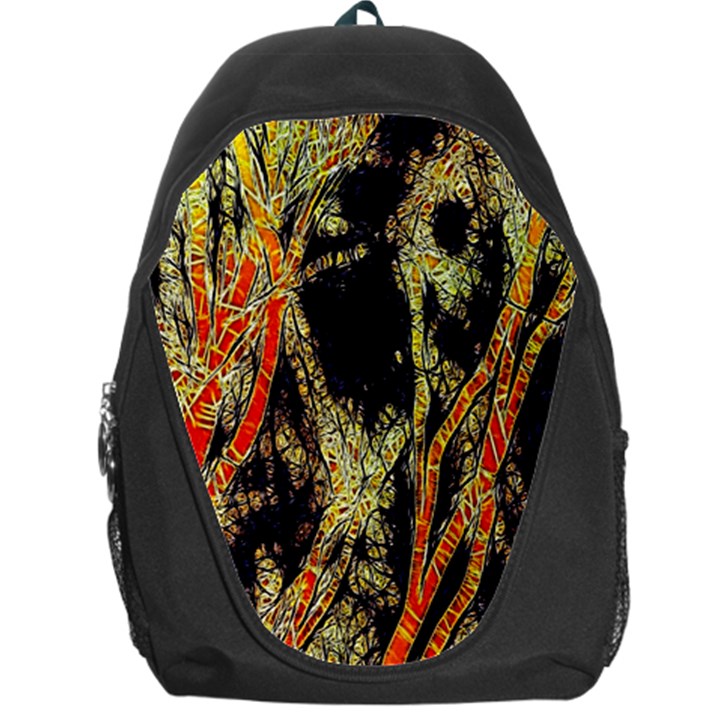 Artistic Effect Fractal Forest Background Backpack Bag