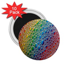 Bubbles Rainbow Colourful Colors 2 25  Magnets (10 Pack)  by Amaryn4rt