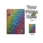 Bubbles Rainbow Colourful Colors Playing Cards 54 (Mini)  Front - Spade2