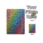 Bubbles Rainbow Colourful Colors Playing Cards 54 (Mini)  Front - Joker1