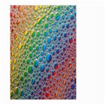 Bubbles Rainbow Colourful Colors Large Garden Flag (Two Sides) Back