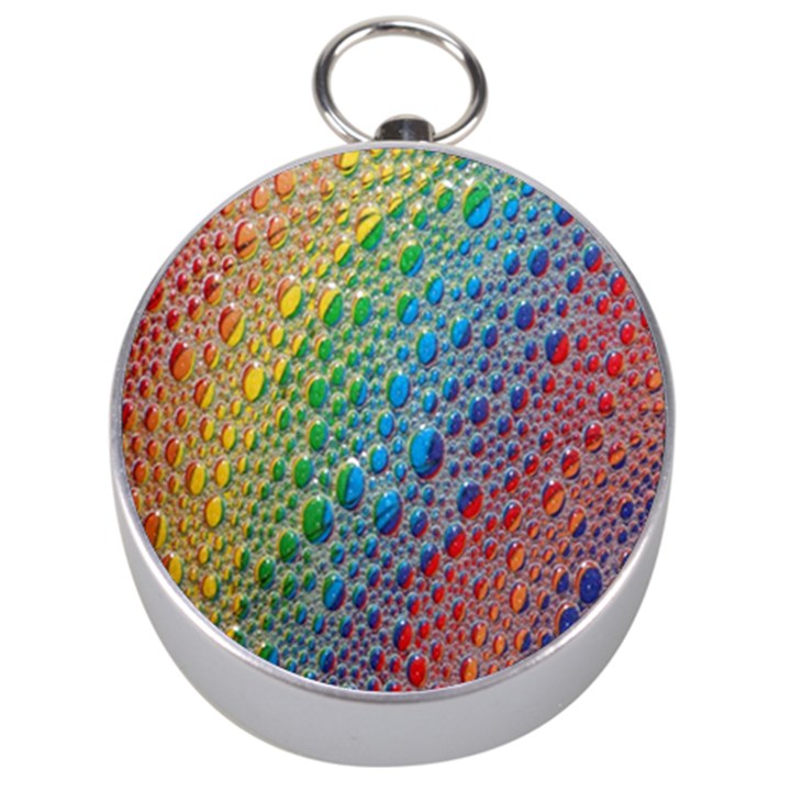 Bubbles Rainbow Colourful Colors Silver Compasses