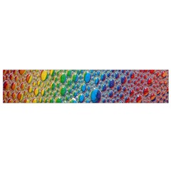 Bubbles Rainbow Colourful Colors Flano Scarf (small) by Amaryn4rt