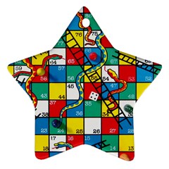 Snakes And Ladders Ornament (star)