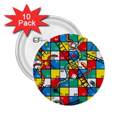 Snakes And Ladders 2 25  Buttons (10 Pack)  by Amaryn4rt