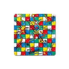 Snakes And Ladders Square Magnet