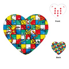 Snakes And Ladders Playing Cards (heart)  by Amaryn4rt