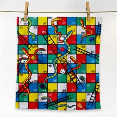 Snakes And Ladders Face Towel by Amaryn4rt