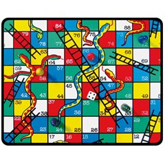 Snakes And Ladders Fleece Blanket (medium) 