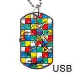 Snakes And Ladders Dog Tag USB Flash (One Side) Front