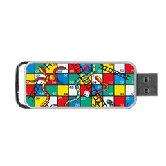 Snakes And Ladders Portable Usb Flash (one Side) by Amaryn4rt