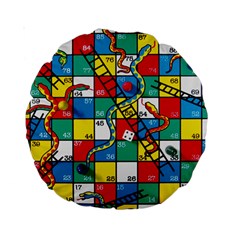 Snakes And Ladders Standard 15  Premium Round Cushions by Amaryn4rt