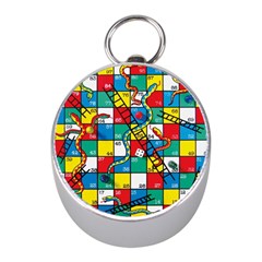 Snakes And Ladders Mini Silver Compasses by Amaryn4rt