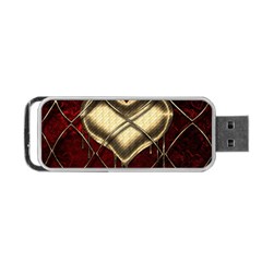 Love Hearth Background Scrapbooking Paper Portable Usb Flash (two Sides)