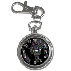 World Earth Planet Globe Map Key Chain Watches by Amaryn4rt